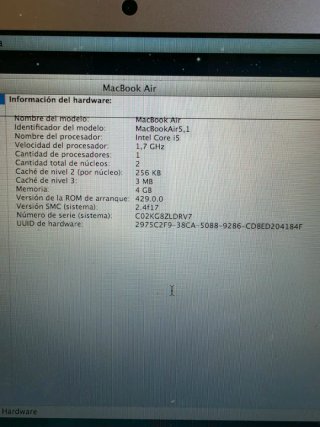 MacBook Air 11 Argento