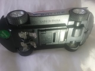 Coche Policía Scalextric Plata