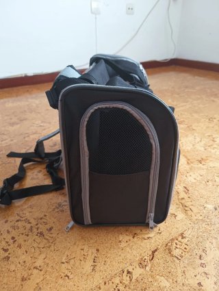 Transportín Jolly Paw Negro/Gris