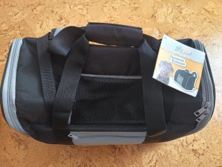 Transportín Jolly Paw Negro/Gris