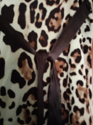Vestito donna fantasia leopardata con pizzo