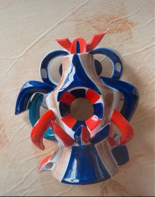 Figura Búho Cerámica Sargadelos