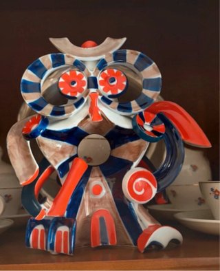 Figura Búho Cerámica Sargadelos
