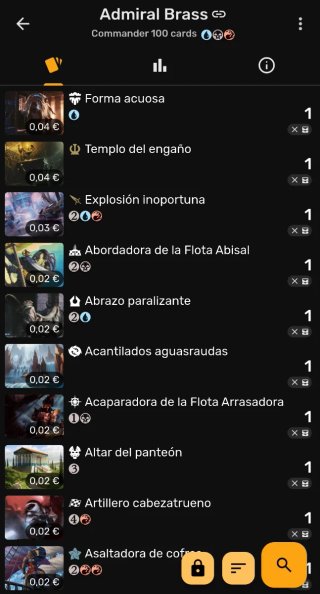 Mazo Commander Magic the Gathering Piratas Admiral