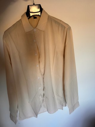 Camicia in cotone beige shein