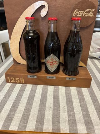 Collezione Coca Cola 3 Bottiglie Vintage