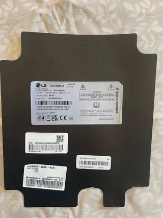Placa base TV LG 43 UT80006LA smart tv