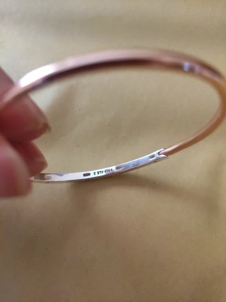 Pulsera Pandora 18cm Plata y Oro Rosa
