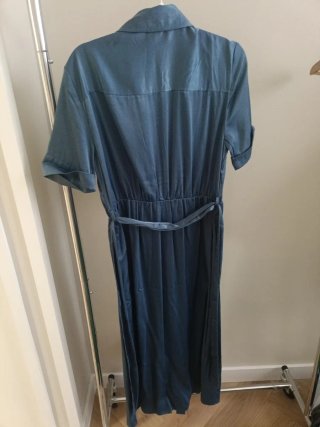 Vestido camisero azul