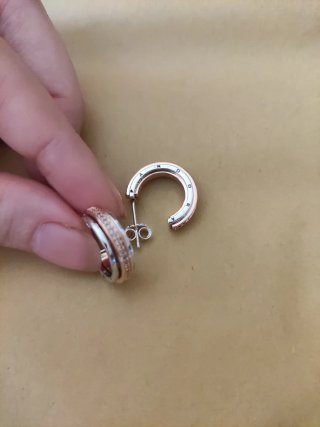 Pendientes Aro Pandora Oro y Plata