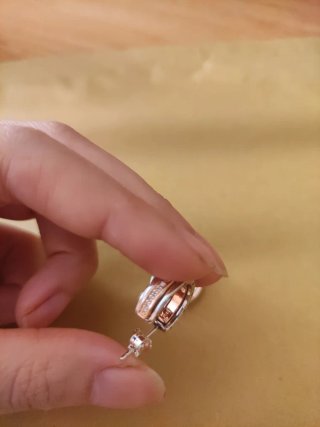 Pendientes Aro Pandora Oro y Plata