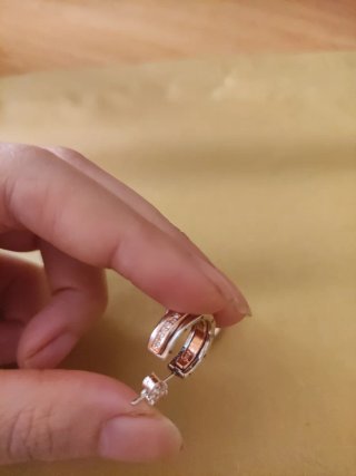 Pendientes Aro Pandora Oro y Plata