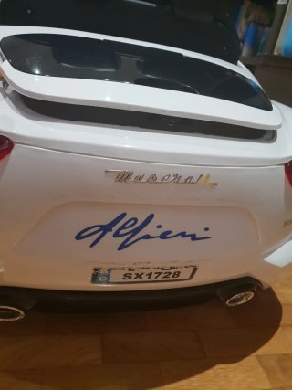 Coche Eléctrico Infantil Maserati Blanco