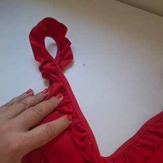 Sujetador bikini rojo talla 90