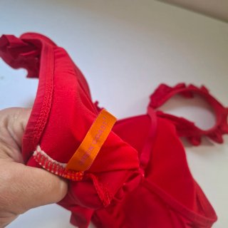 Sujetador bikini rojo talla 90