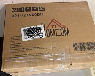 Silla de oficina ergonómica negra HOMCOM