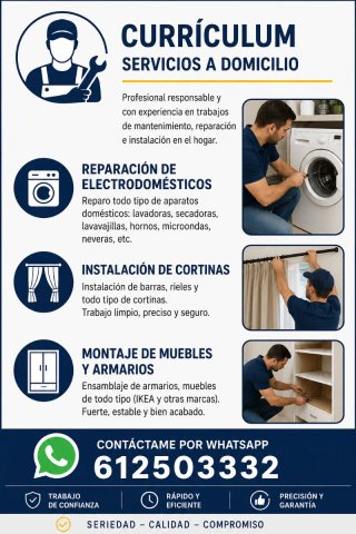 Reparación e instalación de electrodomésticos