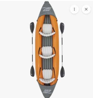 Kayak hinchable 3 plazas naranja