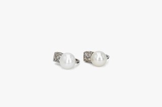 Pendiente De Oro Blanco De 18K.. Ref: 058-04-00593