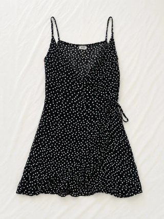 Vestido Pimkie lunares negro y blanco