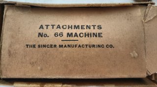 Manual Máquina Coser Singer 66K (1910) y accesorio
