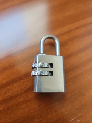Candado Combinación Prada Plata Maletas