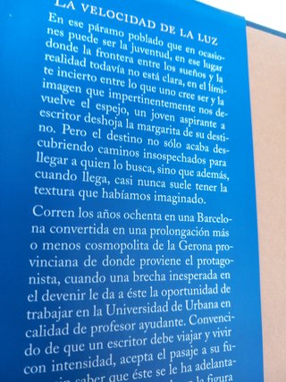 LA VELOCIDAD DE LA LUZ. Javier Cercas