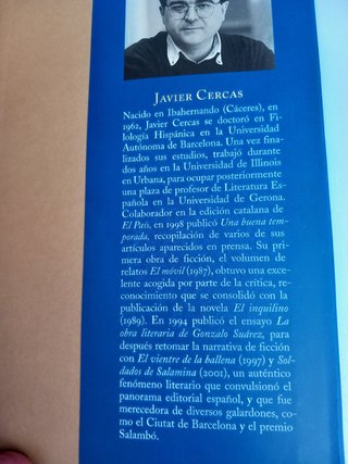 LA VELOCIDAD DE LA LUZ. Javier Cercas