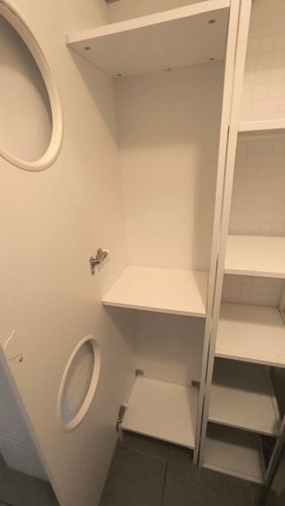 Armario Ikea para colada con 2 cubos para la colaa