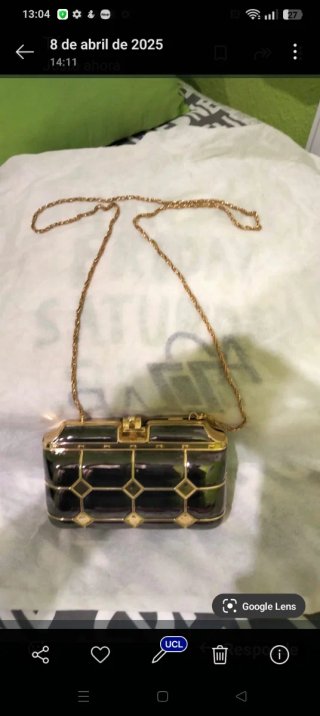 Bolso de fiesta negro y dorado