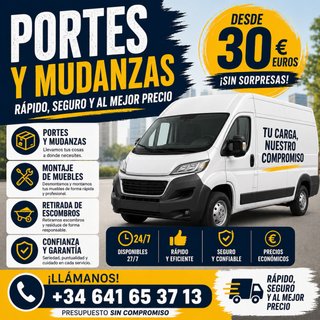 Portes y Mudanzas desde 30€