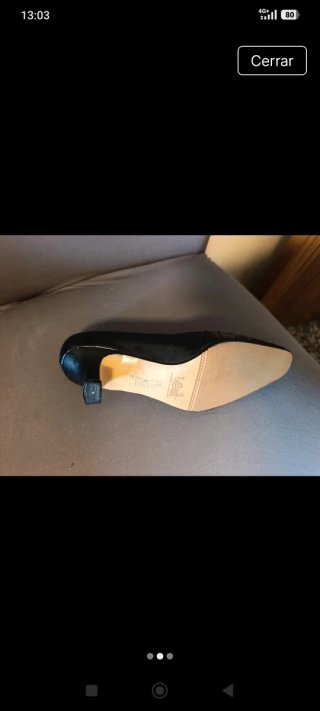 Zapatos de piel negros talla 35