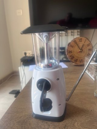 Linterna Solar Radio Manivela Powerbank Emergencia