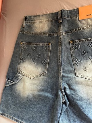 Shorts Louis Vuitton Denim Blu