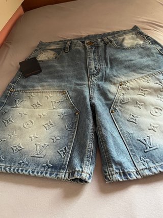 Shorts Louis Vuitton Denim Blu