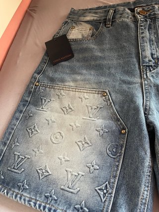 Shorts Louis Vuitton Denim Blu