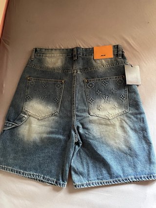 Shorts Louis Vuitton Denim Blu