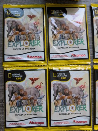 22 Sobres Cerrados National Geographic Wildlife Ex