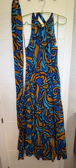 Vestido Largo Zara Estampado