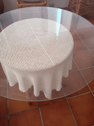 Cristal mesa redonda 104cm