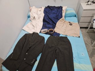 Conjunto Vestido y Traje Elegante