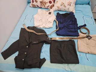 Conjunto Vestido y Traje Elegante