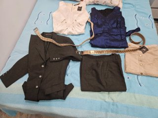Conjunto Vestido y Traje Elegante