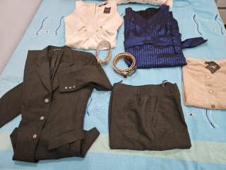 Conjunto Vestido y Traje Elegante
