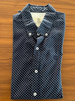 Camisa azul de manga larga Timberland