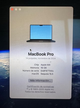 MacBook Pro 14" M4 (2025) + seguro hasta 2028