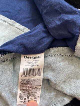 Vestido Desigual Azul y Negro