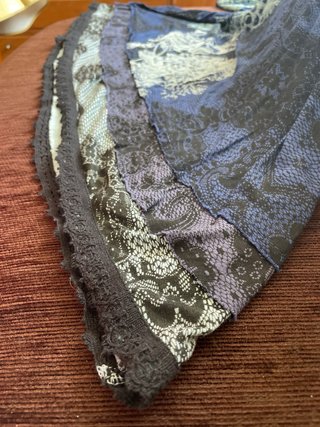 Vestido Desigual Azul y Negro