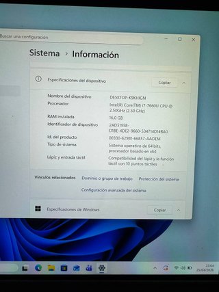 Ordenador portátil Microsoft Surface Pro i7