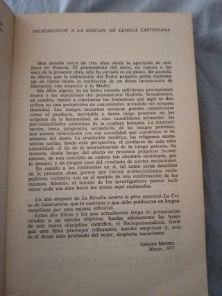 Libro la rebelion contra el padre